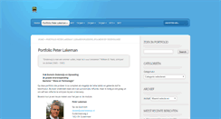 Desktop Screenshot of portfolio.peterlakeman.nl